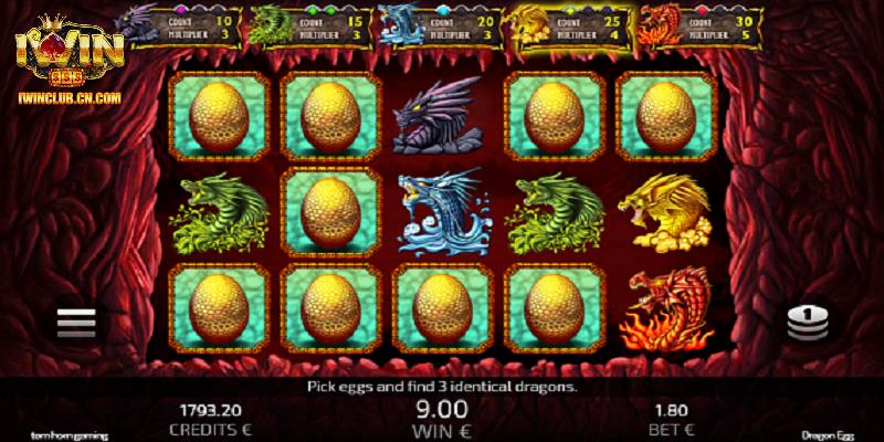 Cách chinh phục Dragon Eggs siêu đơn giản tại IWIN