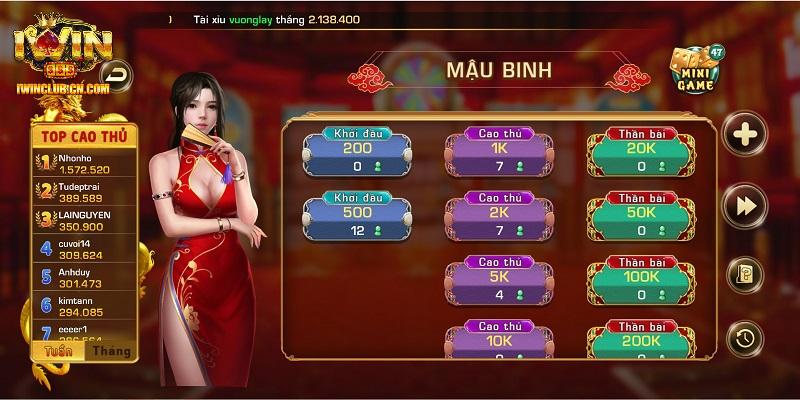 Cách chơi mậu binh IWIN luôn thắng