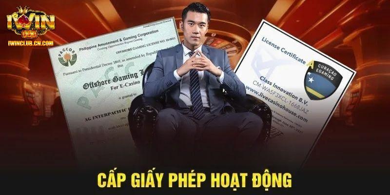 Giới thiệu đôi nét về giấy phép hoạt động tại IWIN
