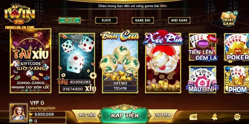 Top những tựa game IWIN được đánh giá cao hiện nay